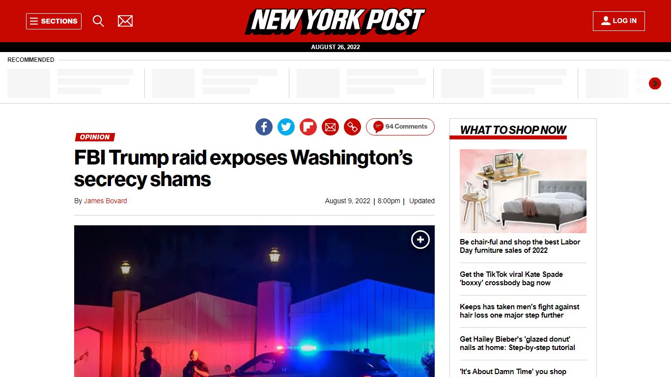 FBI Trump raid exposes Washington’s secrecy shams